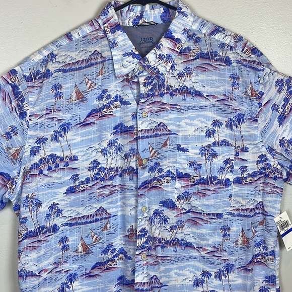 Izod Other - IZOD Saltwater Dockside Graphic Relaxed Button-up Men’s Size XL
